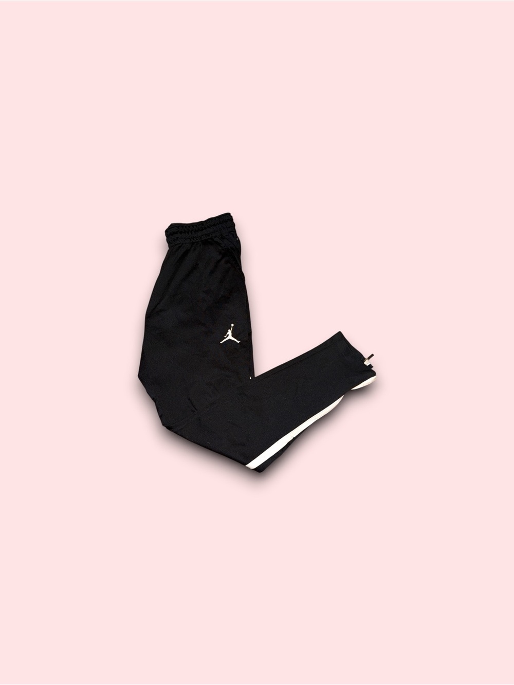 Nike Air Jordan Alpha Dri-Fit Training Striped Track Pants Black Men’s Medium